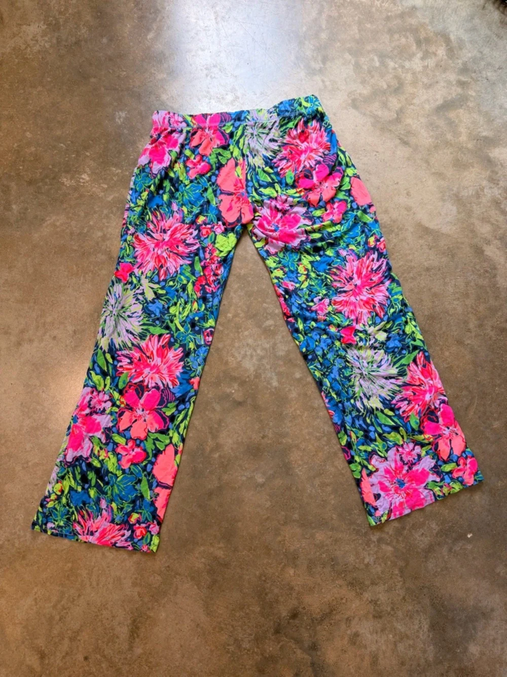 Lilly Pulitzer Floral Pajama Pants - Size S - Picture 5 of 11